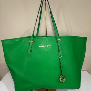 Michael Kors Green Tote Bag